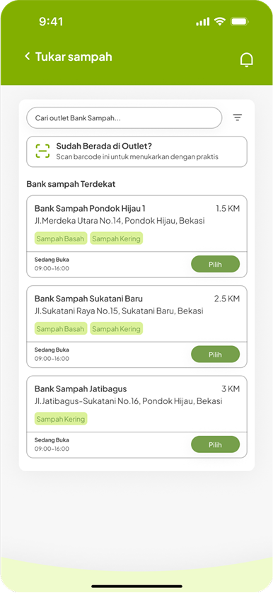 Fitur Tukar Sampah Jadi Cuan